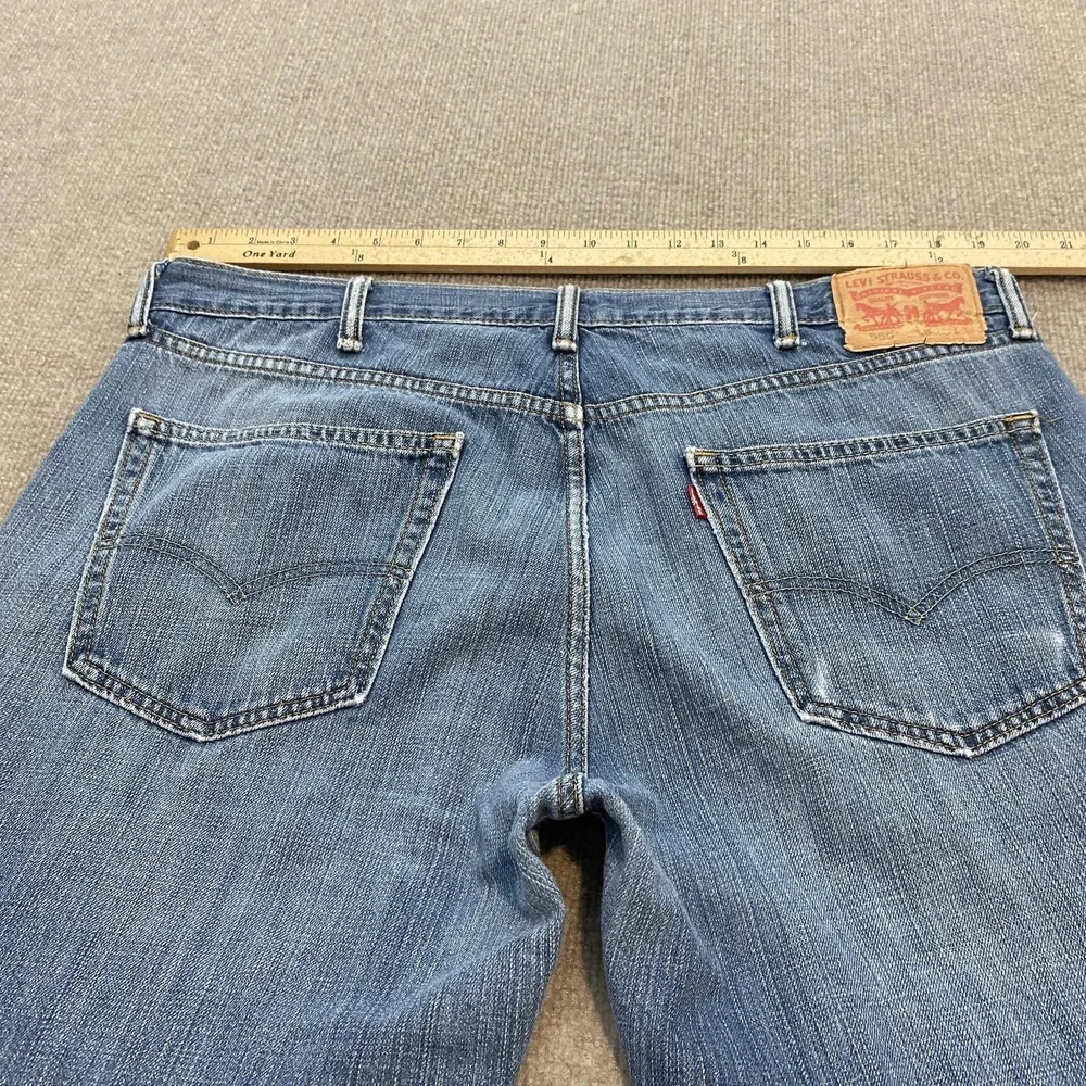 Levis 559 Jeans Mens 38x32 Blue Baggy Distressed Relaxed Straight Denim Pants